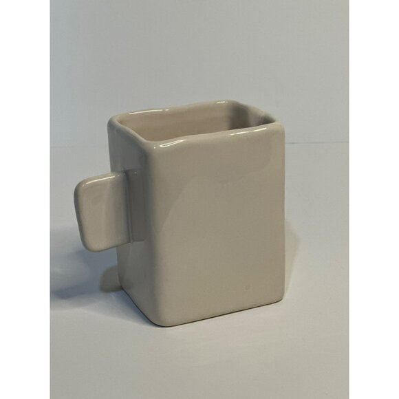 Rae-Dunn Square "Cream" Ceramic Creamer | Artisan Collection by Magenta #185 - Picture 3 of 4